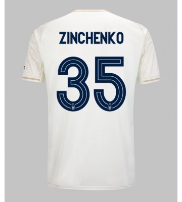 Nottingham Forest Oleksandr Zinchenko #35 Udebanetrøje 2025-26 Kortærmet
